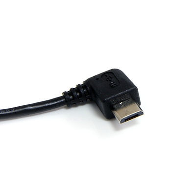 Micro USBケーブル 91cm Type-A(オス) - Micro-B/L型右向き(オス)