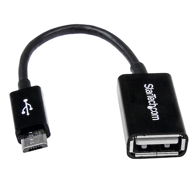 Links System-S Winkel Adapter USB auf Micro USB OTG On-The-Go Host Cable Flash Drive für Smartphone Tablet 