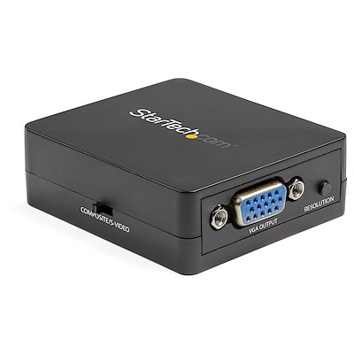 Composite to VGA Video Converter - NTSC and PAL - 1920x1200 - Composite Video Scaler - S Video to VGA Adapter