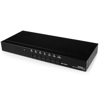 Switch Conmutador de Vídeo HDMI VGA Vídeo por Componentes y Compuesto con Audio de 7 puertos - Serie HD15