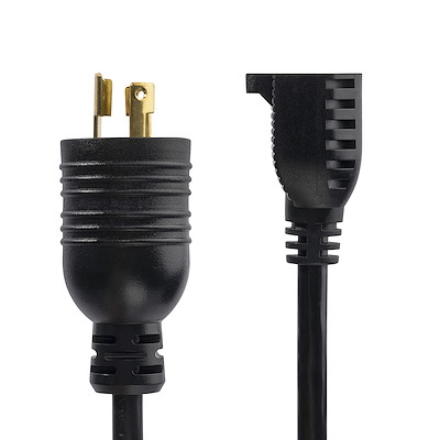 1ft Power Cord, L5-15P to 5-15R - Computer Power Cables - External