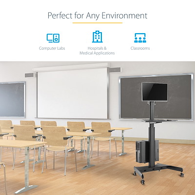 Mobile Workstation Cart + Monitor Mount | Online Stationers