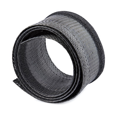 Black Braided Wire Sheath, Nylon Cable Sleeve Black