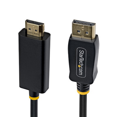 DisplayPort to HDMI cable delivering seamless UHD video without