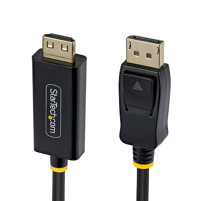 DisplayPort to HDMI cable delivering seamless UHD video without