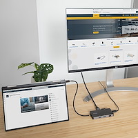 USB C Multiport Adapter Dual 4K HDMI, PD