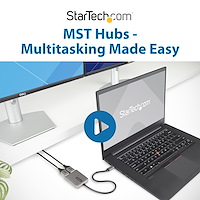 StarTech.com 3-Port USB-C MST Hub, USB Type-C to 3x HDMI Multi