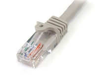 Snagless Crossover Cat5e Patch Cable (UTP) - Gray
