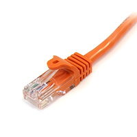Snagless Crossover Cat5e Patch Cable (UTP) - Orange