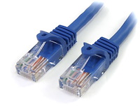 Cat5e Patch Cable with Snagless RJ45 Connectors - 5 m, Blue