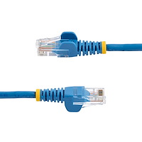 Cat5e Patch Cable with Snagless RJ45 Connectors - 10 ft, Blue