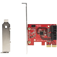 SATA 4ポート増設 PCI Expressインターフェースカード／6Gbps／ロー