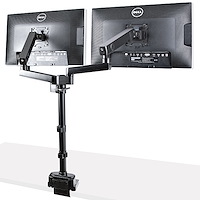 Supporto Doppio Monitor GRIFEMA GB2001A-2 - Braccio Da Scrivania Per 2 Schermi 13-27''