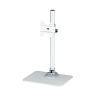 Single Monitor Stand - Adjustable - Steel - Silver