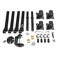 Supporto Monitor Per 4 Schermi Fino A 27'' - Braccio Ergonomico Regolabile | Con Morsetto E VESA 75/100 Mm - Foto 10