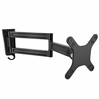 モニターアーム／壁面取付式／1画面／最大34インチ／耐荷重15kg