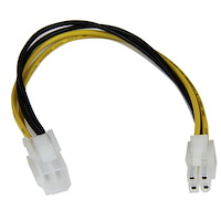 8in ATX12V 4 Pin P4 CPU Power Extension Cable - M/F