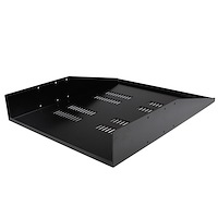2U Vented Rack Mount Cantilever 2 Post Shelf - Mid/Center Mount Server Rack Cabinet Shelf - 150lbs / 68kg