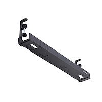 GleitGut Passe-câbles De Bureau - Cache-câbles Sous Table - Organisateur Pour Multiprise Et Câbles - Noir - Fabriqué En Allemagne