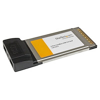 2 Port CardBus Laptop USB 2.0 PC Card Adapter