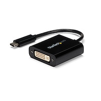 USB C to DVI Adapter - Black - 1920x1200 - USB Type C Video Converter for Your DVI D Display/Monitor/Projector - Upgraded Version is CDP2DVIEC