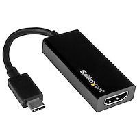 USB-C till HDMI-videoadapter - 4K 30Hz - kompatibel med Thunderbolt 3 - USB 3.1 Type-C till HDMI-omvandlare - resedongel - Svart