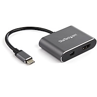 USB C Multiport Video Adapter - 4K 60Hz USB-C to HDMI 2.0 or Mini DisplayPort 1.2 Monitor Adapter - USB Type-C 2-in-1 Display Converter HDMI/MDP HBR2 HDR - TB3 Compatible