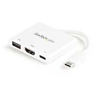 USB-C multiport adapter met HDMI - USB 3.0 poort - 60W PD - wit
