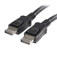 Cable de 3m Certificado DisplayPort 1.2 4k con Cierre de Seguridad - 2x Macho DP