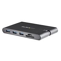 USB-C Multiport Adapter - USB Type-C 8-in-1 Mini Dock met HDMI 4K of VGA 1080p - 100W Power Delivery Passthrough, 3-Port USB 3.0 Hub, GbE, SD & MicroSD - Laptop Travel Dock