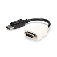 DisplayPort to DVI Adapter - DisplayPort to DVI-D Adapter/Video Converter - 1080p - DP 1.2 to DVI Monitor/Display Cable Adapter Dongle - DP to DVI Adapter - Latching DP Connector