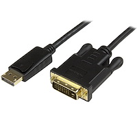 DsiplayPort - DVI変換ケーブルアダプタ　 91cm　1920x1200　ディスプレイポート（オス）  - DVI - D（オス）