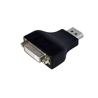 Adaptador Compacto DisplayPort a DVI - Conversor de Vídeo DisplayPort a DVI-D - 1080p - Adaptador Convertidor Tipo Dongle DP a DVI para Monitor - Conector DP con Pestillo