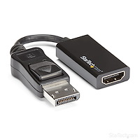 Adaptador DisplayPort a HDMI - 4K 60Hz - Convertidor Activo de Vídeo DisplayPort 1.4 a HDMI 2.0b 4K de 60Hz con HDR10 - Adaptador Tipo Dongle DP a HDMI de 4K para Monitor o TV - Pestillo (DP2HD4K60S)