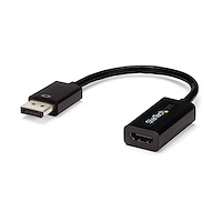 DisplayPort to HDMI Adapter - 4K 30Hz Active DisplayPort to HDMI Video Converter - DP to HDMI Monitor/TV/Display Cable Adapter Dongle - Ultra HD DP 1.2 to HDMI 1.4 Adapter