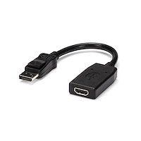 Adaptateur DisplayPort vers HDMI - Convertisseur Vidéo 1080p - Certifié VESA - Câble Adaptateur DP à HDMI pour Moniteur/Écran/Projecteur - Passif - Connecteur DP à Verrouillage