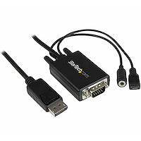 Cable Adaptador de 2m DisplayPort a VGA con Audio