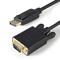 DisplayPort 1.2 - VGA アクティブ変換アダプタ／1080p - Displayport 