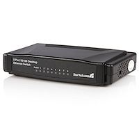 5 Port Fast Ethernet Switch - 10/100 Desktop Wall Mount