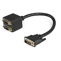 30 cm DVI-D till 2x DVI-D digital video splitter kabel – M/F