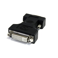 Adattatore DVI a VGA - Cavo Convertitore DVI a VGA - Femmina / Maschio - Nero