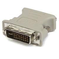 Adaptador Conversor DVI-I a VGA - DVI-I Macho - HD15 Hembra - Blanco