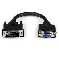 VGA auf DVI Monitor Adapter 20cm - VGA (15 pin) (Buchse) DVI-I (29 pin) (Stecker)