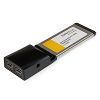 ExpressCard 1394b FireWire kortadapter med 2 portar för bärbara datorer
