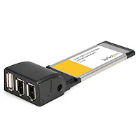 1-poort USB 2.0 & 2-poort FireWire ExpressCard Laptop Adapter Combokaart