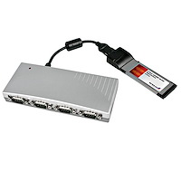 4 Port ExpressCard RS232 Serial Card Adapter with 16950 UART