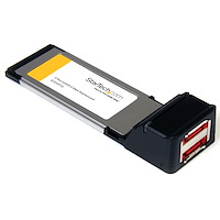 2-poort SATA 6 Gbit/s ExpressCard eSATA Controllerkaart