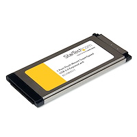 Tarjeta Adaptador ExpressCard/34 USB 3.0 SuperSpeed de 1 Puerto con UASP - Montaje al Ras - Flush Mount