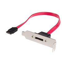 1ft Low Profile SATA to eSATA Plate Adapter