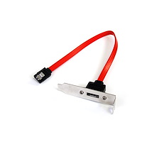 1 ft Low Profile Latching SATA to eSATA Plate Adapter